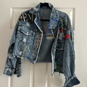 Unique Edgy Jean Jacket